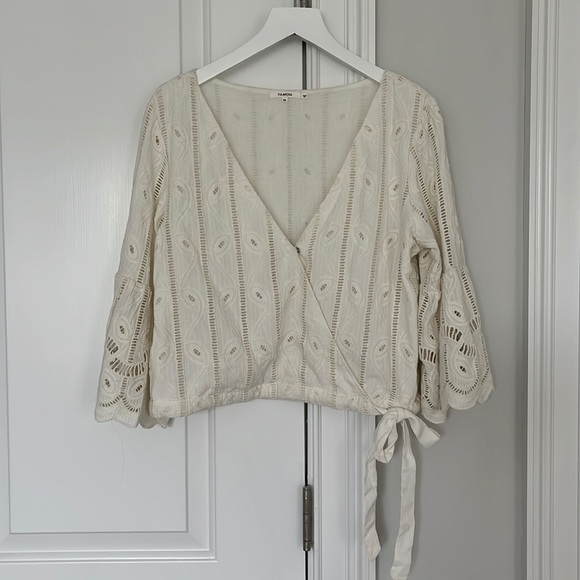 Tularosa Boho Style Wrap Crop Top, Size XS - Picture 1 of 2